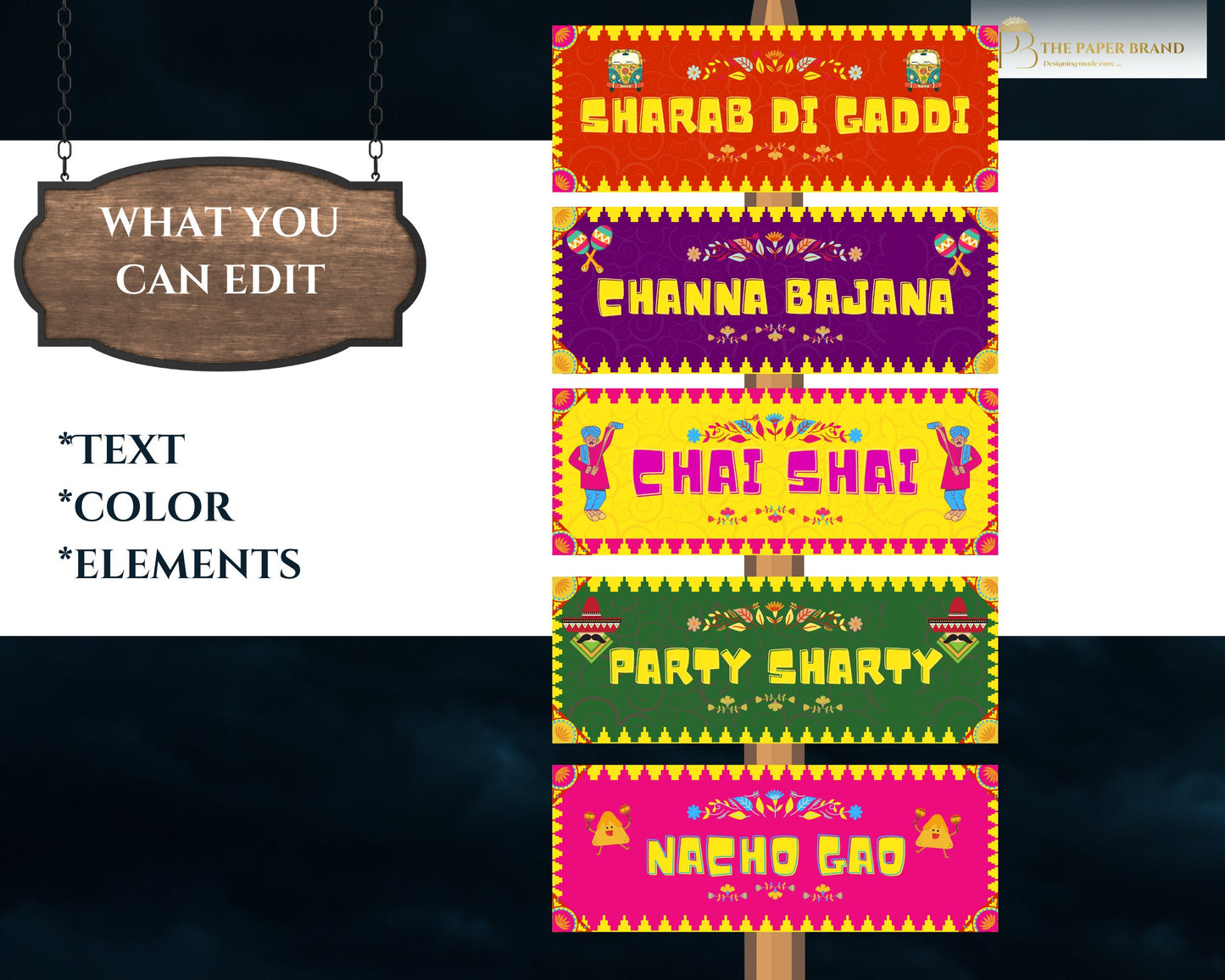 Indian wedding directional signs ,indian fun wedding signs , indian wedding welcome stationary in indian wedding welcome boards