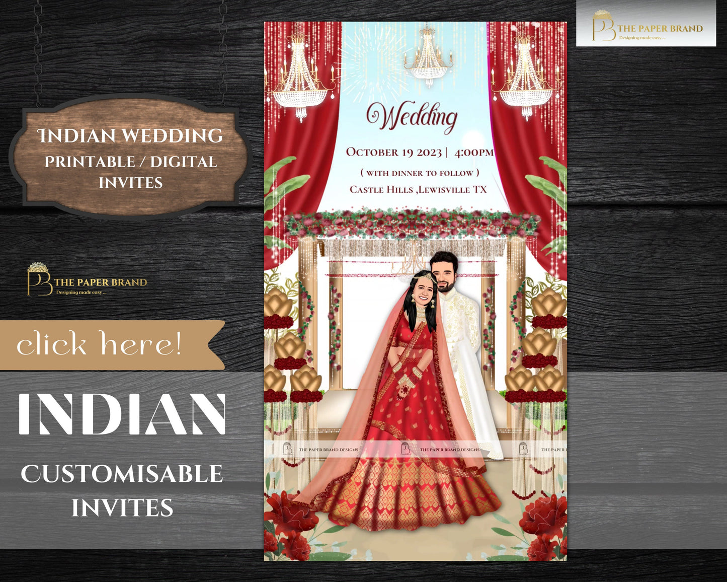 Hindu invitations as Hindu wedding invites, Indian Wedding cards & Indian invitations, Indian Wedding invites as Digital Hindu Wedding cards
