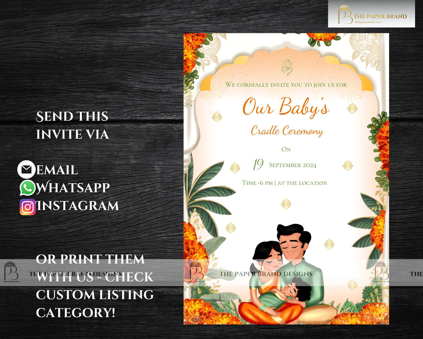 Indian Naming Ceremony Invitation as Cradle ceremony invitation in Namkaran invite Annaprashan Invitation for cradle ceremony signs