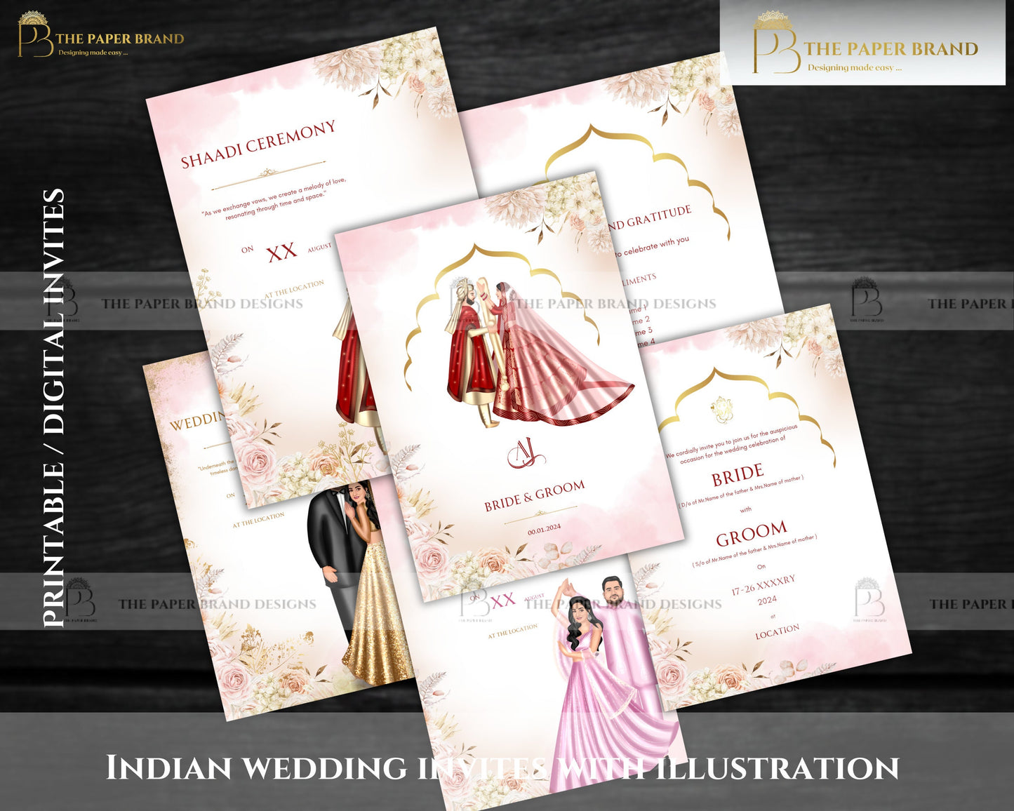Indian wedding invite & as digital wedding invites , Hindu wedding invite , indian wedding invite in Hindu wedding cards , shaadi invite