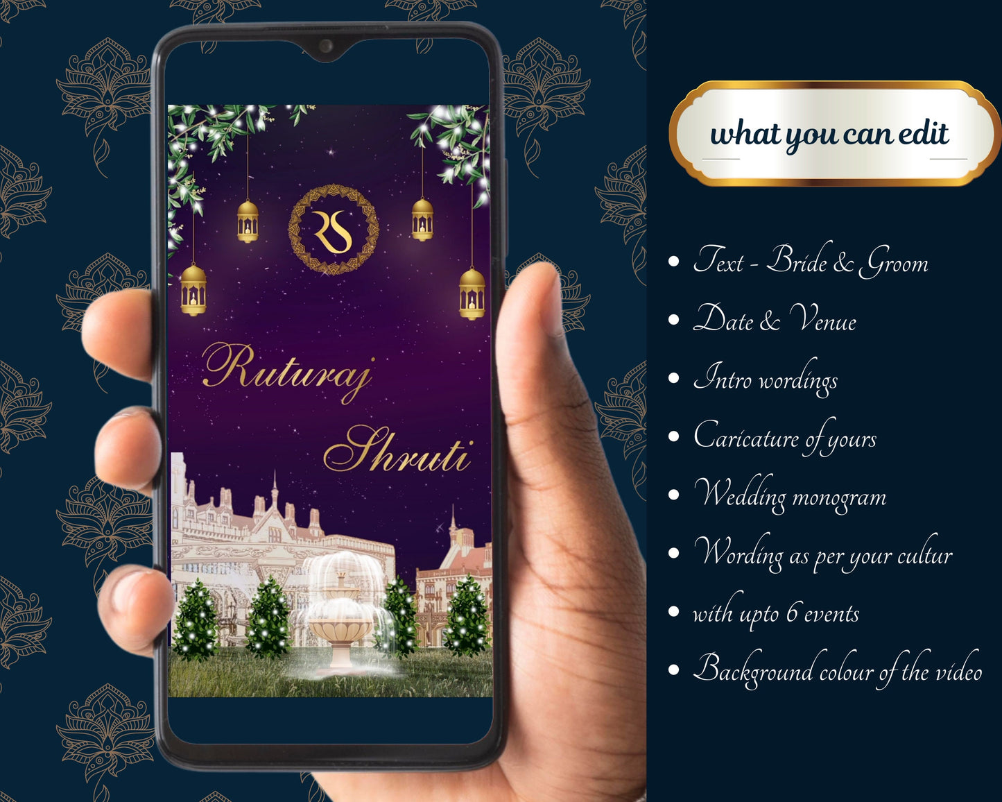 Indian wedding invitation video ,indian animated invite,indian invite video,hindi invite ,digital indian invite ,indian evite |Customisable
