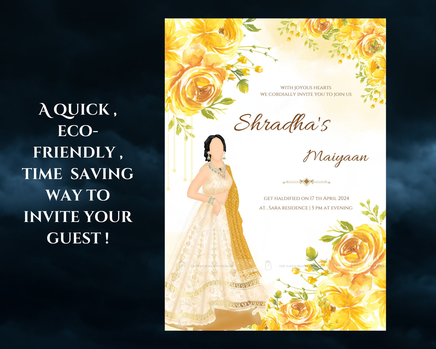 Indian wedding invites & haldi invites as wedding maiyaa invites,pithi  invitation ,mehndi pithi cards ,indian wedding invitation in mehendi