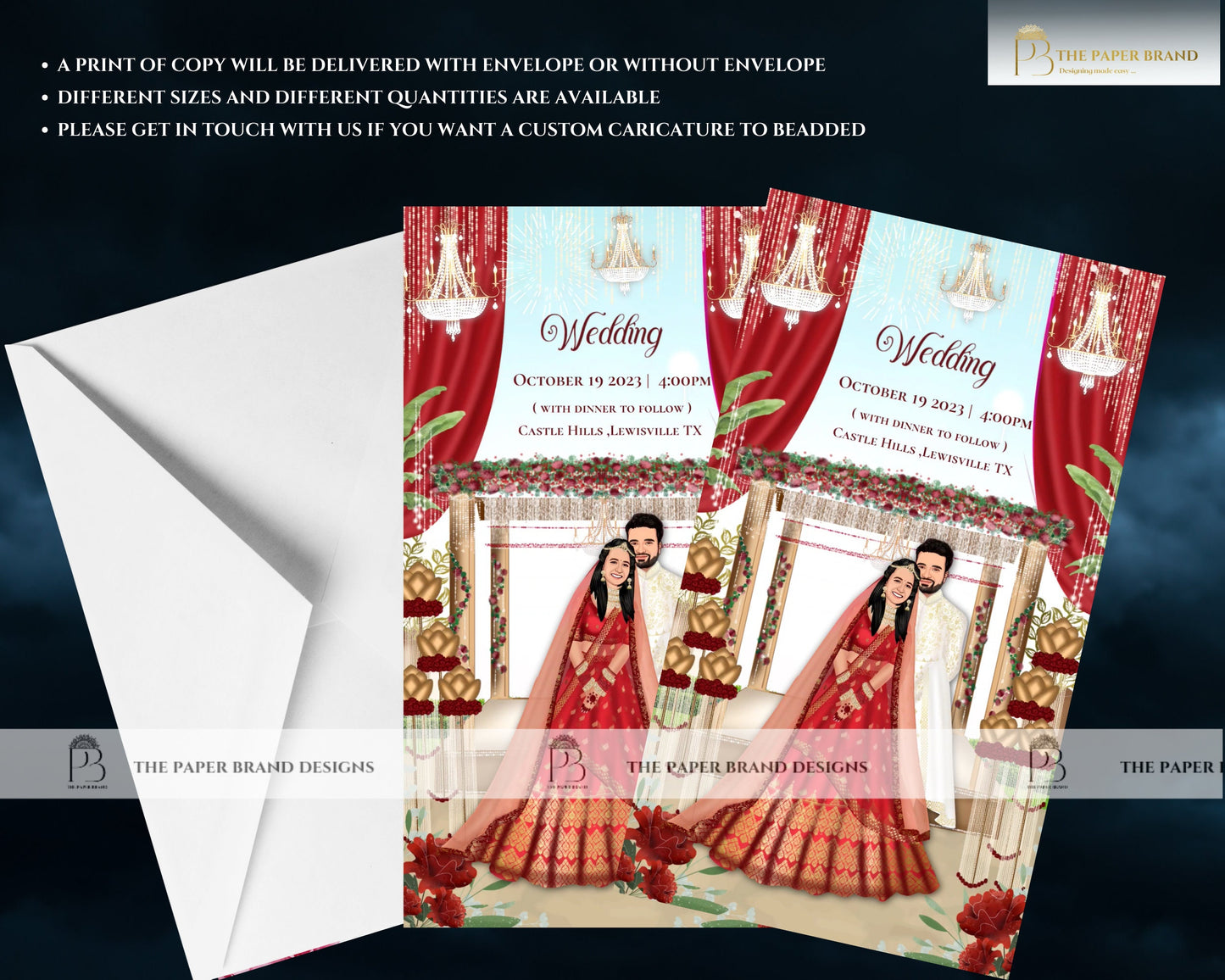 Hindu invitations as Hindu wedding invites, Indian Wedding cards & Indian invitations, Indian Wedding invites as Digital Hindu Wedding cards