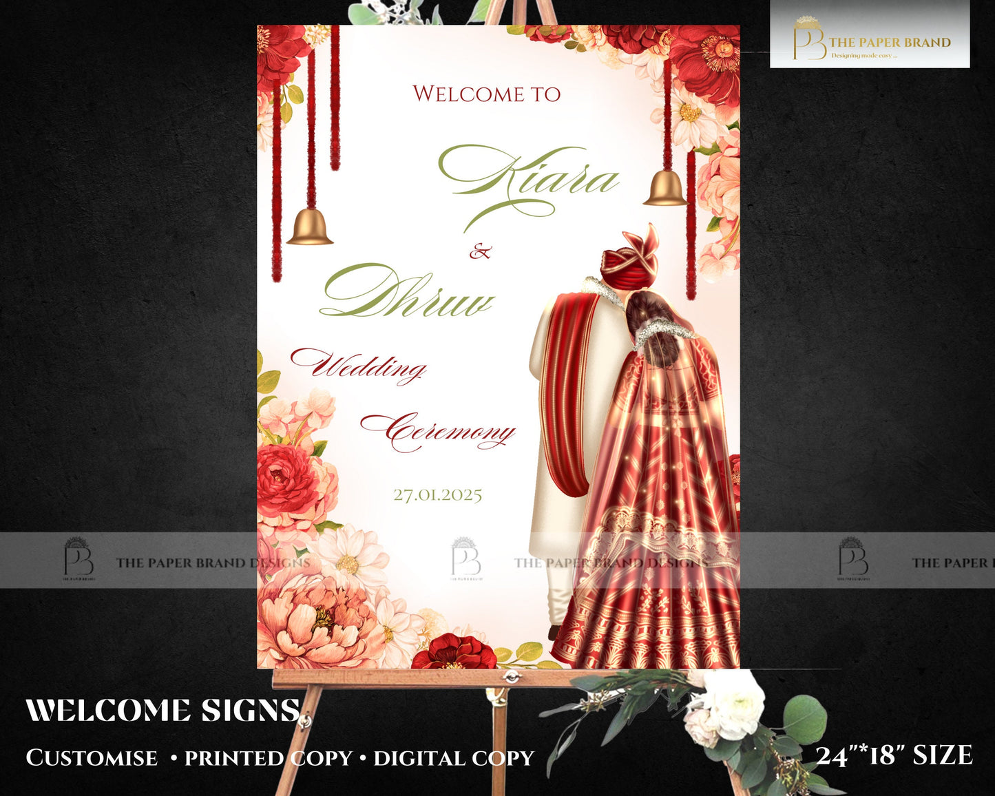 Anand karaj welcome signs in sikh wedding posters in Hindu wedding welcome board in indian wedding welcome boards