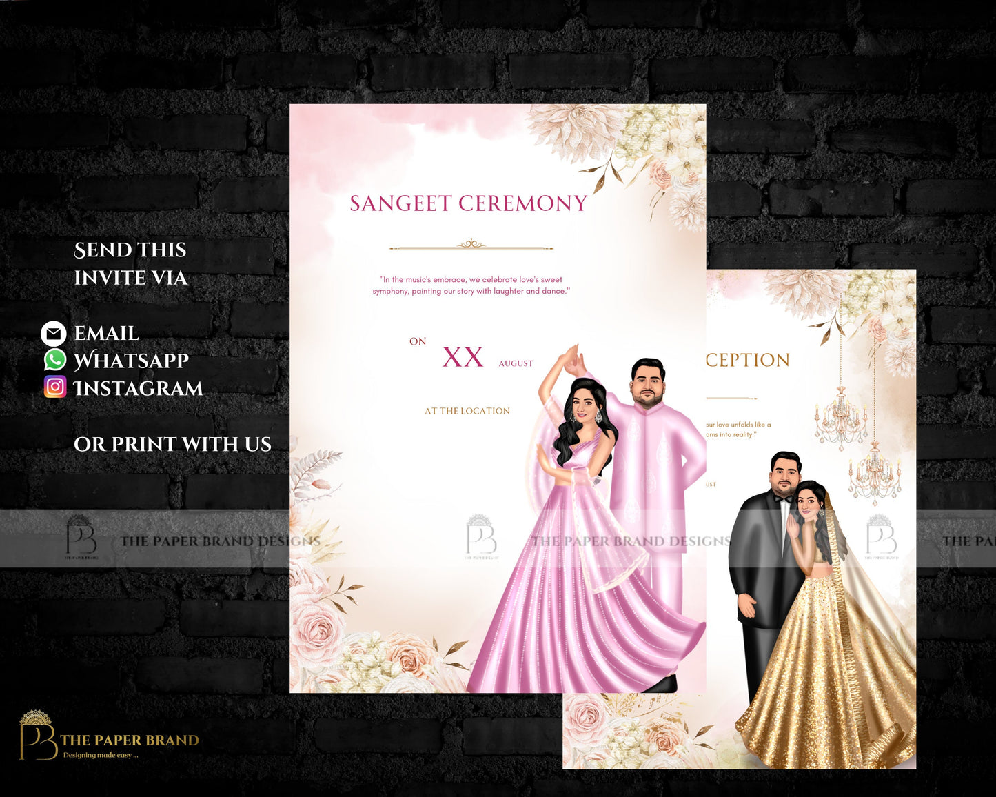 Indian wedding invite & as digital wedding invites , Hindu wedding invite , indian wedding invite  in Hindu wedding cards , shaadi invite