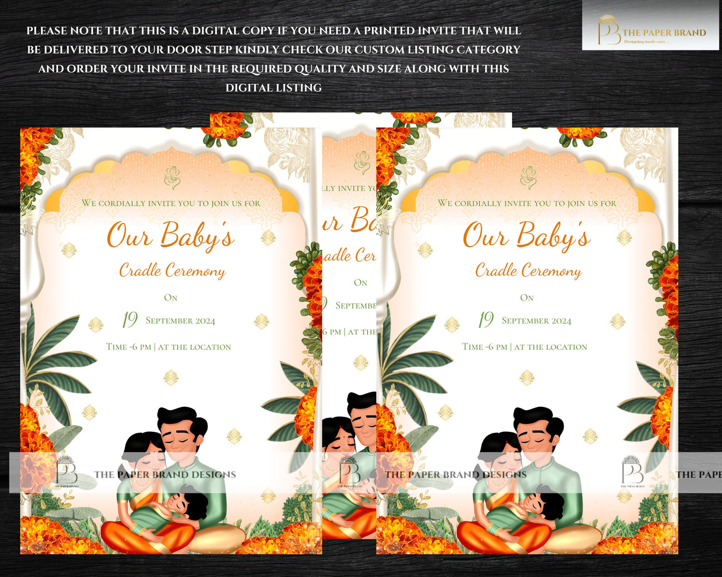 Indian Naming Ceremony Invitation as Cradle ceremony invitation in Namkaran invite Annaprashan Invitation for cradle ceremony signs